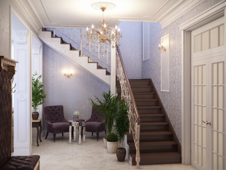 Дизайн прихожей в частном доме 104 фото отделка и идеи оформления интерьера маленькой прихожей с лестницей 2020