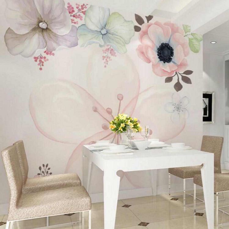 Художественная роспись стен своими руками — рисуем цветы и листья на стенах – фото