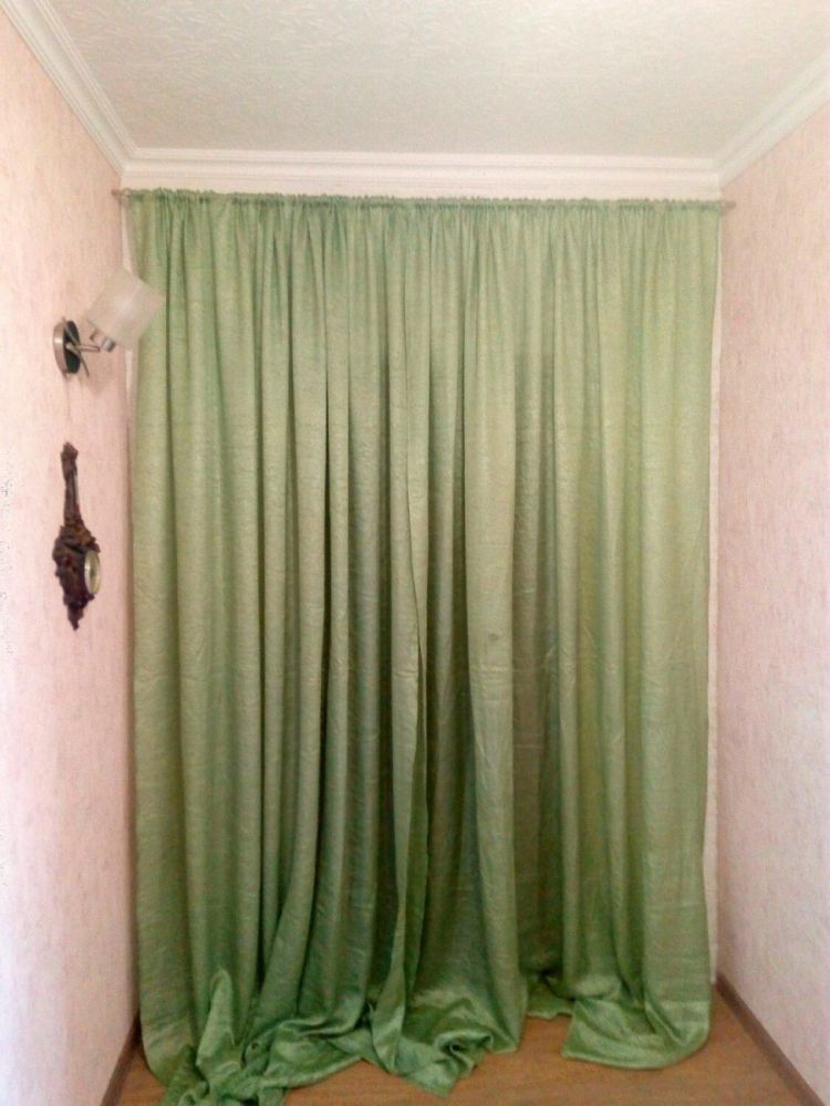 шторы зеленого цвета