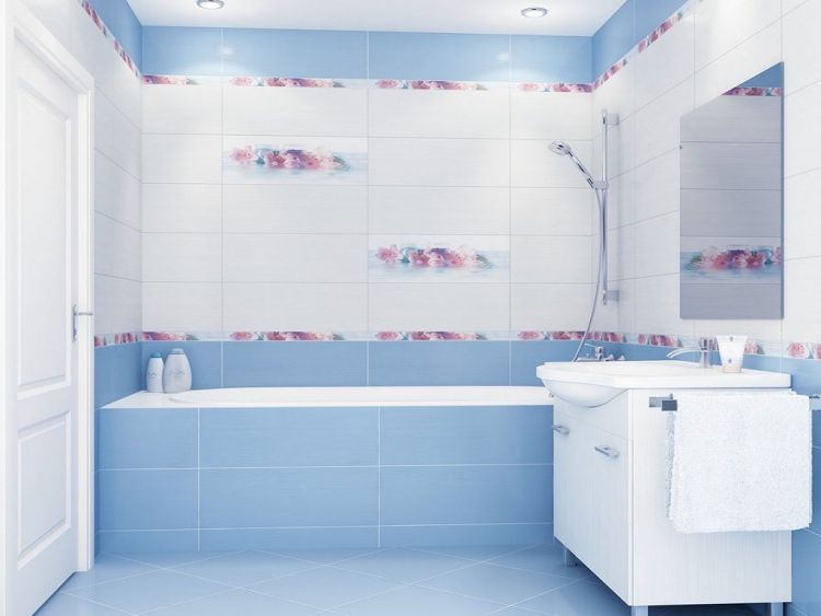 Голубая ванная: 75 фото лучших идей и советов дизайна